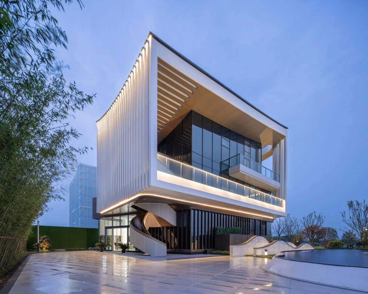BIM Architecture | Yangtze River Delta Science and Technology Dahuangxin Research Institute: Creating a Jiangnan Water Town style Characteristic Industrial Park/Sanyi Architecture at the 'Origin' of the Yangtze River Delta