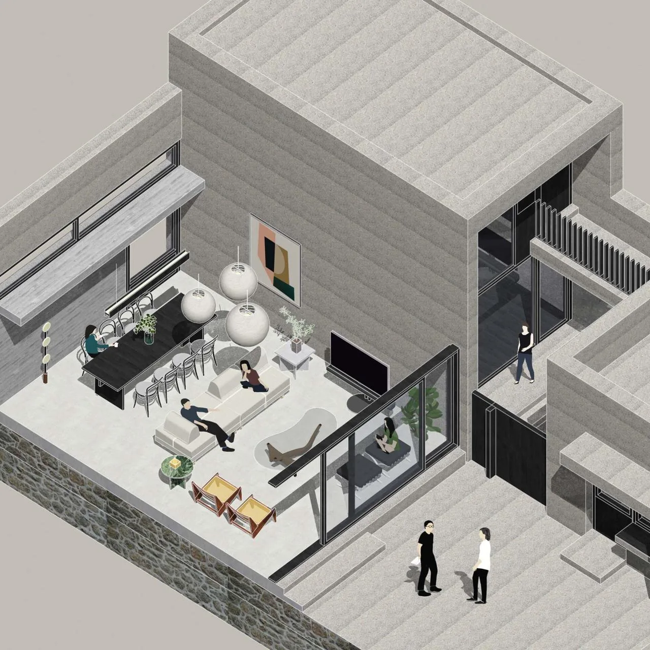 BIM Architecture | A Slow Courtyard in the Mountains: Bridge Under the Great Wall/Narrative Space Architecture Firm