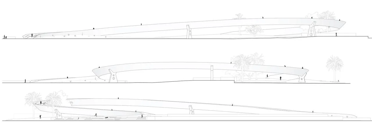 BIM Architecture | Floating Pedestrian Bridge, Onda Atl á ntica Bridge/Onda Arquitectura