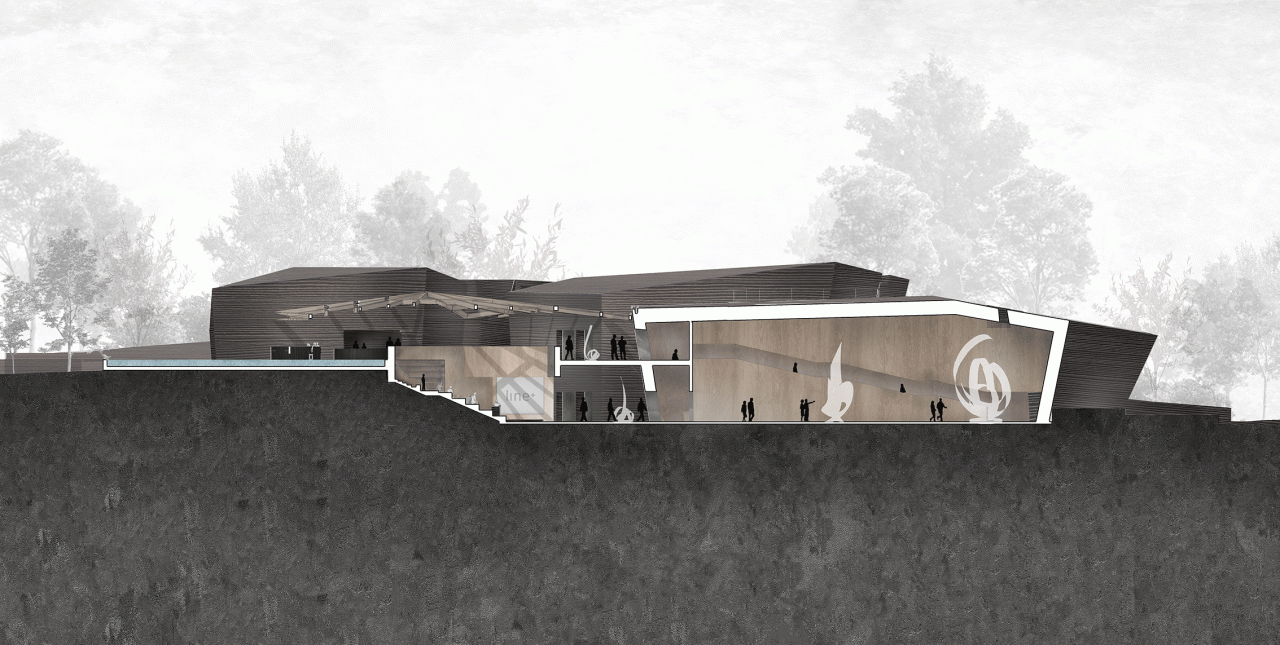 BIM Architecture | Red Stone Array, Yunnan Dongfeng Yun Art Center/Meng Fanhao