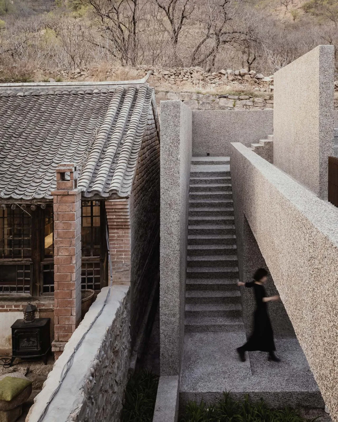 BIM Architecture | A Slow Courtyard in the Mountains: Bridge Under the Great Wall/Narrative Space Architecture Firm