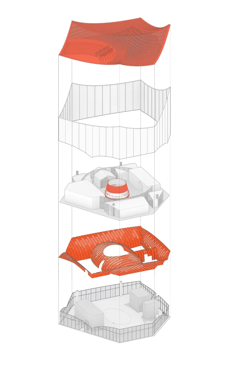 BIM Architecture | Flying Red Mountain/Wutopia Lab
