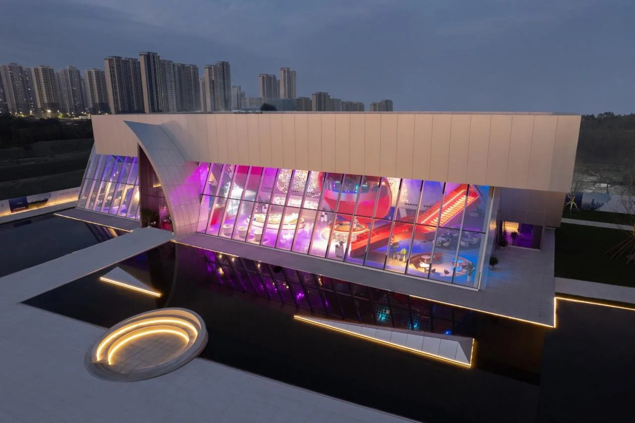 BIM Architecture | Chongwen Langyue Exhibition Center in Jinghe New City, Xi'an/AOE Construction Team