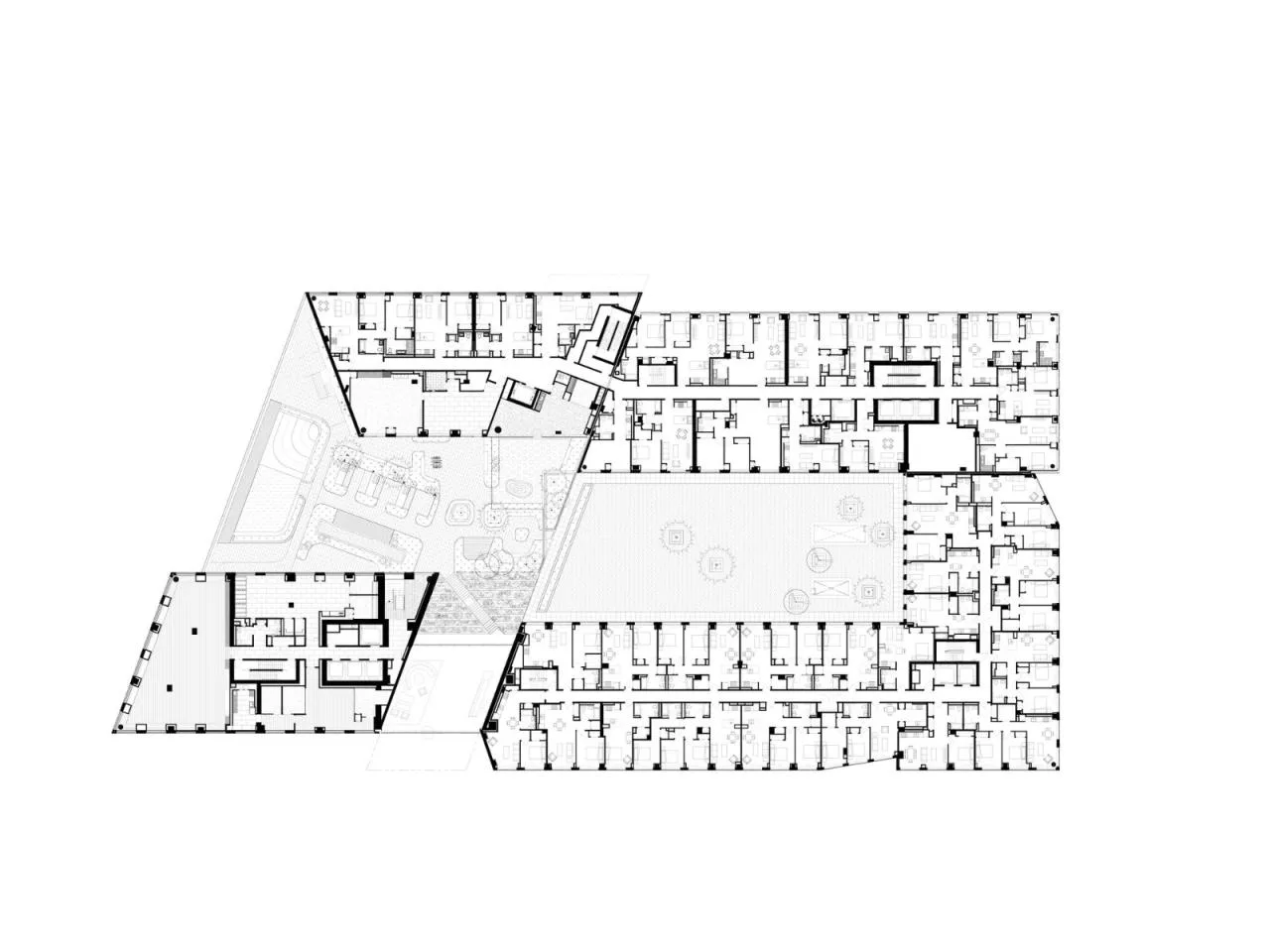 BIM Architecture | New York Green Point Landing D, Breaking Volume/OMA/Jason Long