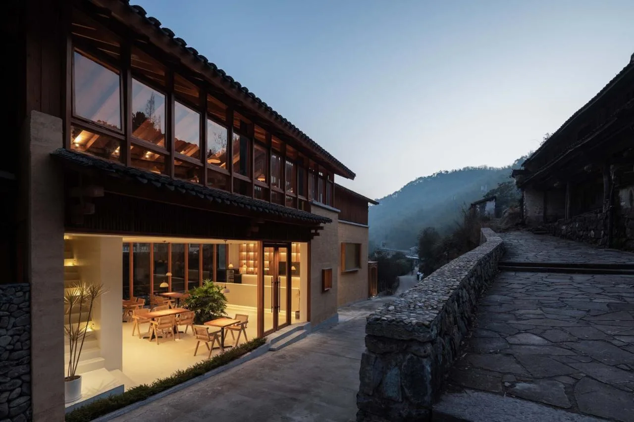 BIM Architecture | Xibian Restaurant for Fenghua Qixiakeng Power Station Renovation/Jianlin Architectural Design Firm