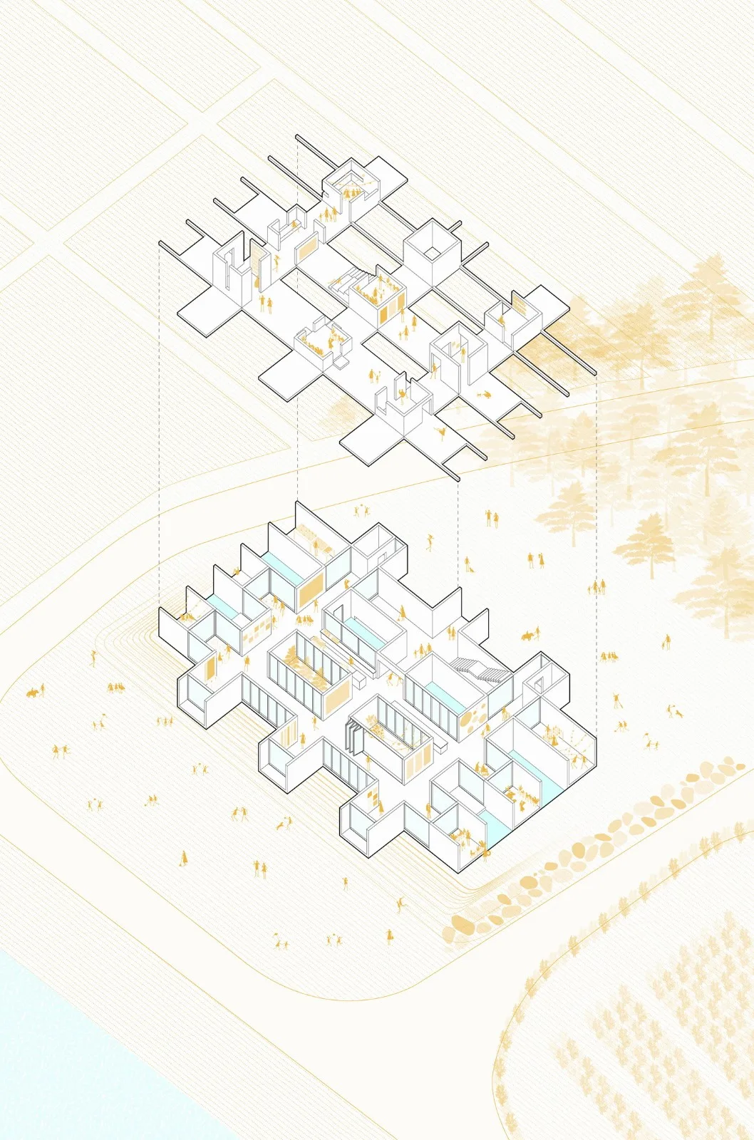 BIM Architecture | 'Cross Cultural Space', NONSPACE Cafe/ON Architecture INC