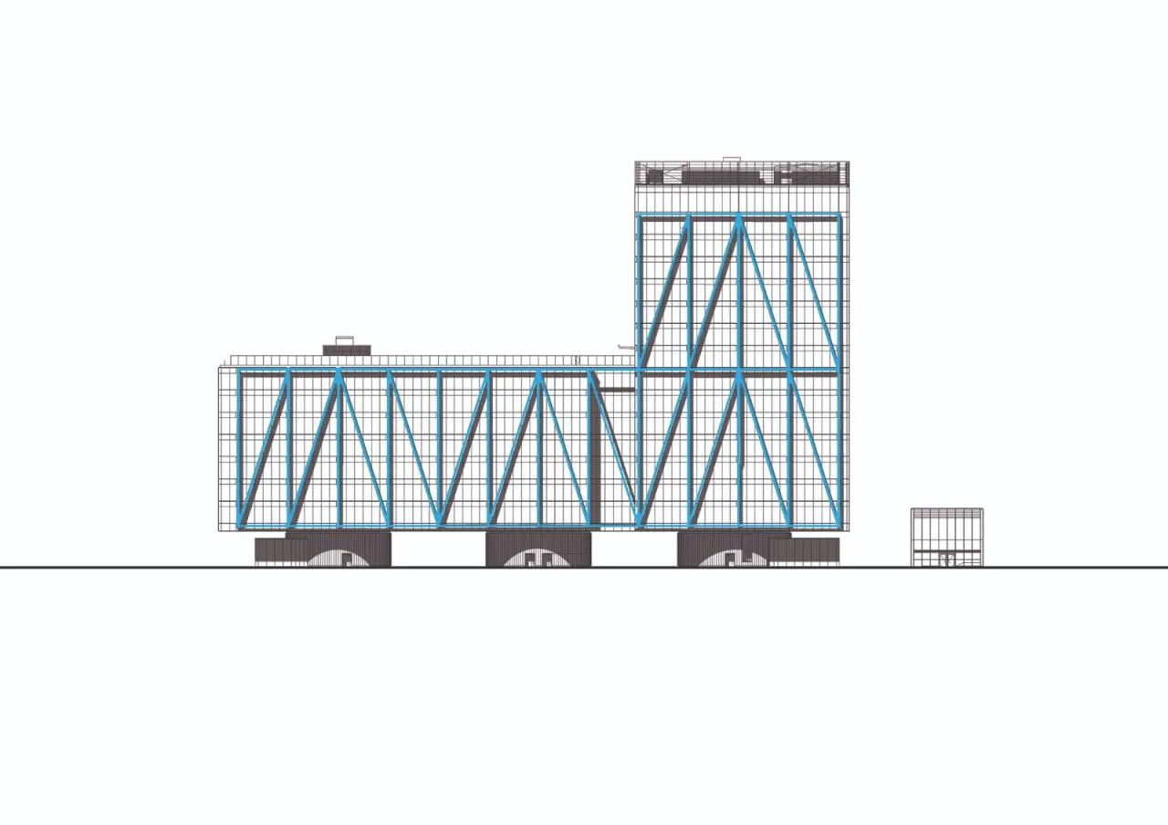 BIM Architecture | Blue 'Bones', EXO Office Building/Shay Cleary Architects