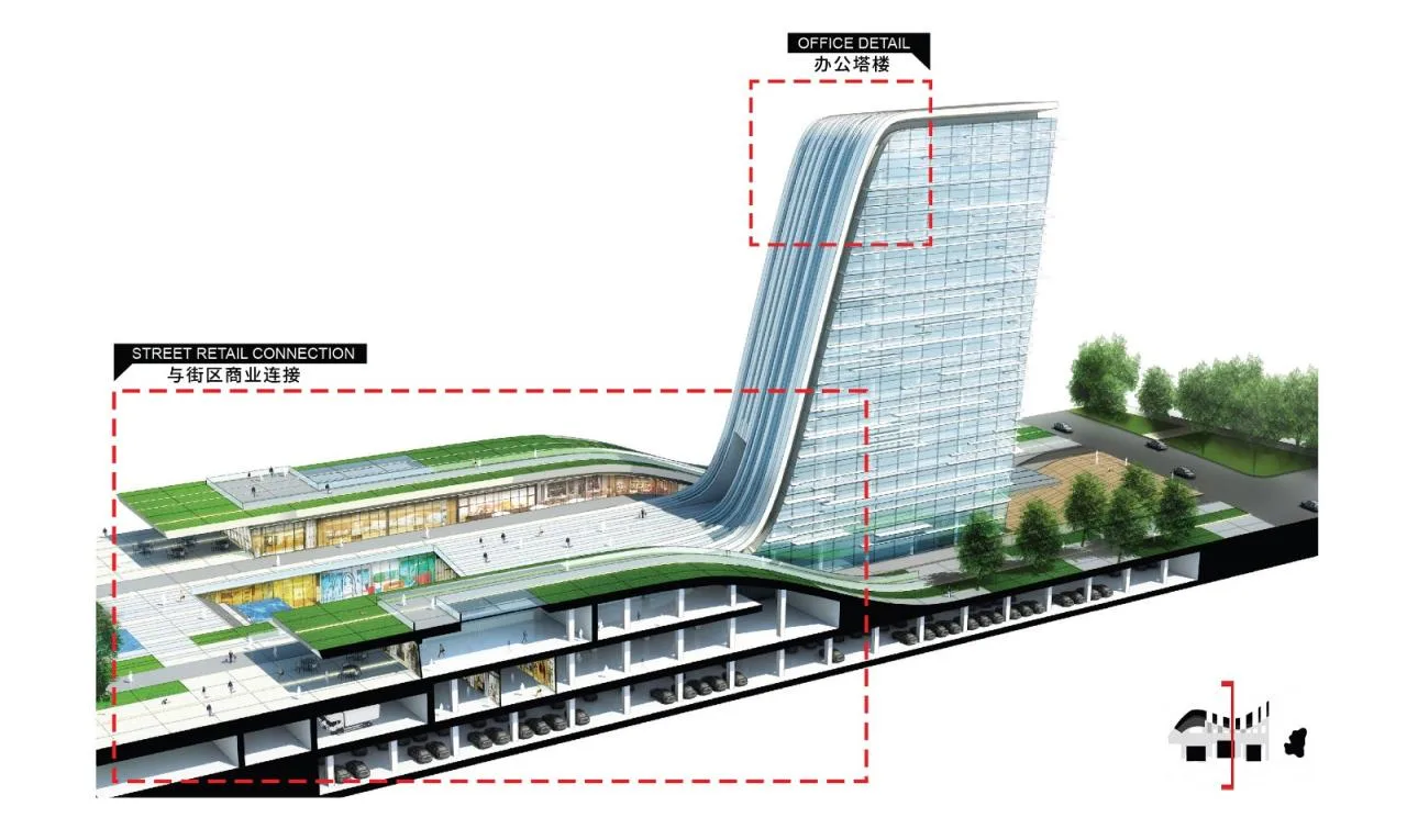 BIM Architecture | High Mountains and Flowing Waters, Inclusive Urban Culture New Business Card - Jining Cultural Center Phase III Cultural Industry Park/Laguarda. Low Architects (LLA)