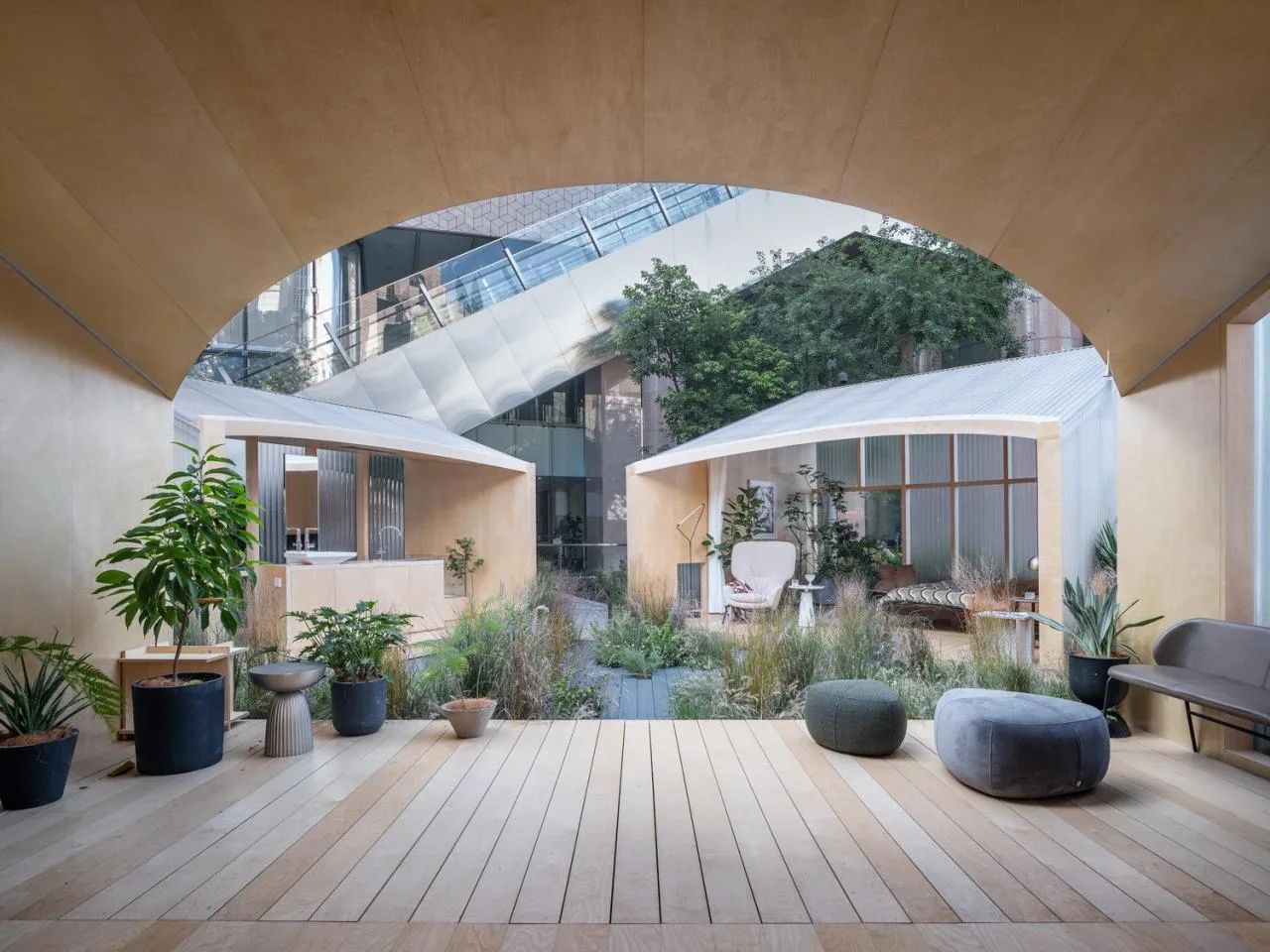 BIM Architecture | Room Garden: Space Installation/Room Building Design in the bustling city