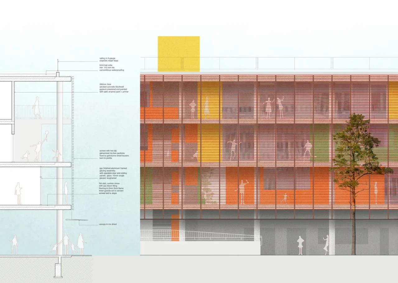 BIM Architecture | Divya Shanthi Campus Upgrade and Renovation/Flying Elephant Studio