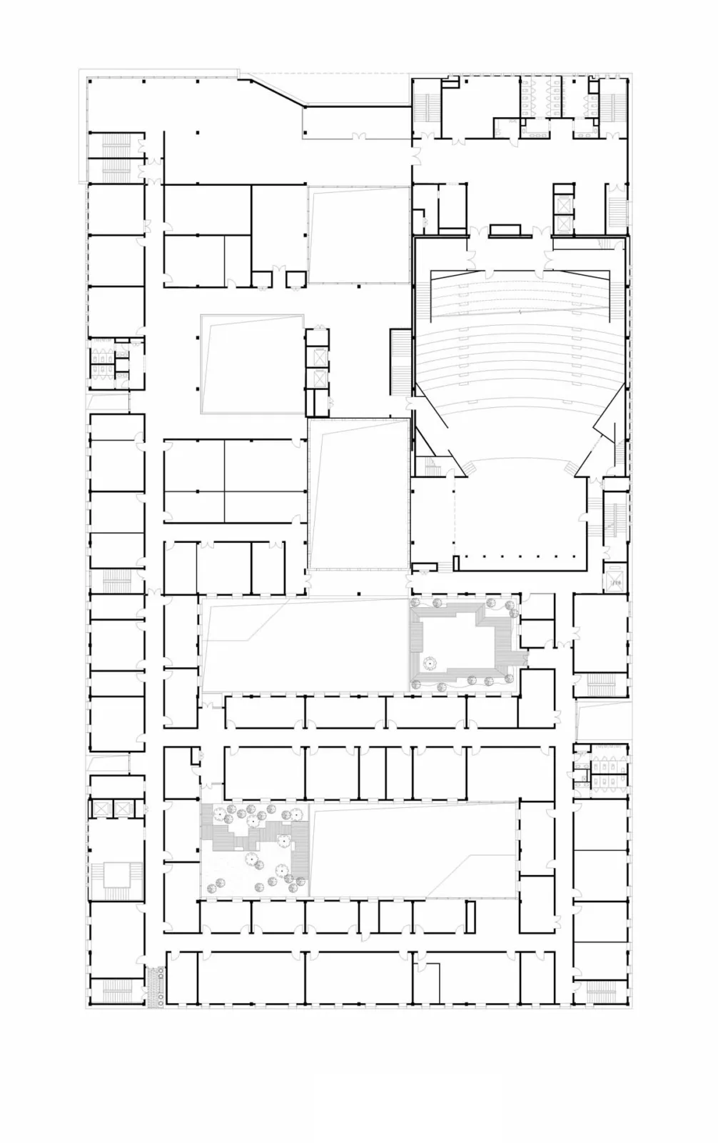 BIM Architecture | Courtyard Facing the Sky - Beijing Tongzhou Lucheng Civic Center/Yidu Architecture