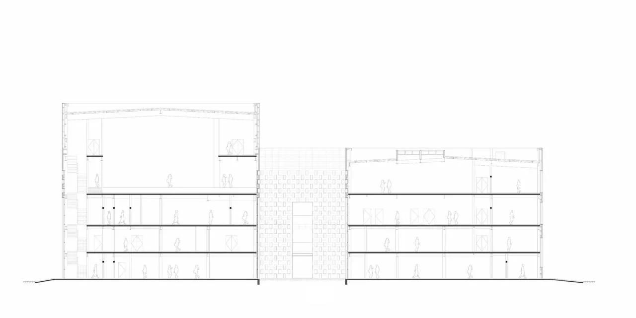 BIM Architecture | Courtyard Facing the Sky - Beijing Tongzhou Lucheng Civic Center/Yidu Architecture