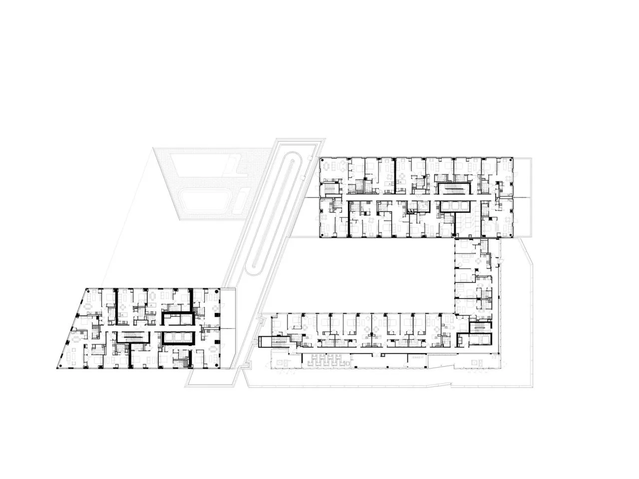 BIM Architecture | New York Green Point Landing D, Breaking Volume/OMA/Jason Long