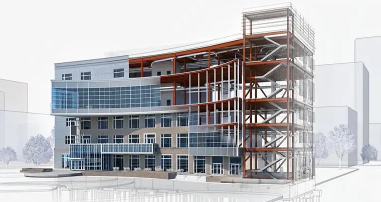 What are the applications of BIM technology in the construction methods of large-span steel structures?