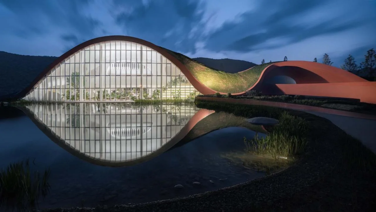 BIM Architecture | OCT Chaohu Natural and Cultural Center/Shanghai Qianhe Architectural Design Firm