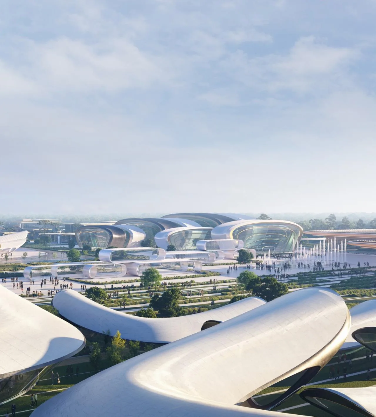 BIM Architecture | Creating a Waste Free World Expo: Proposal for the Exhibition Hall of Ukraine's 2030 World Expo/Zaha Hadid Architects