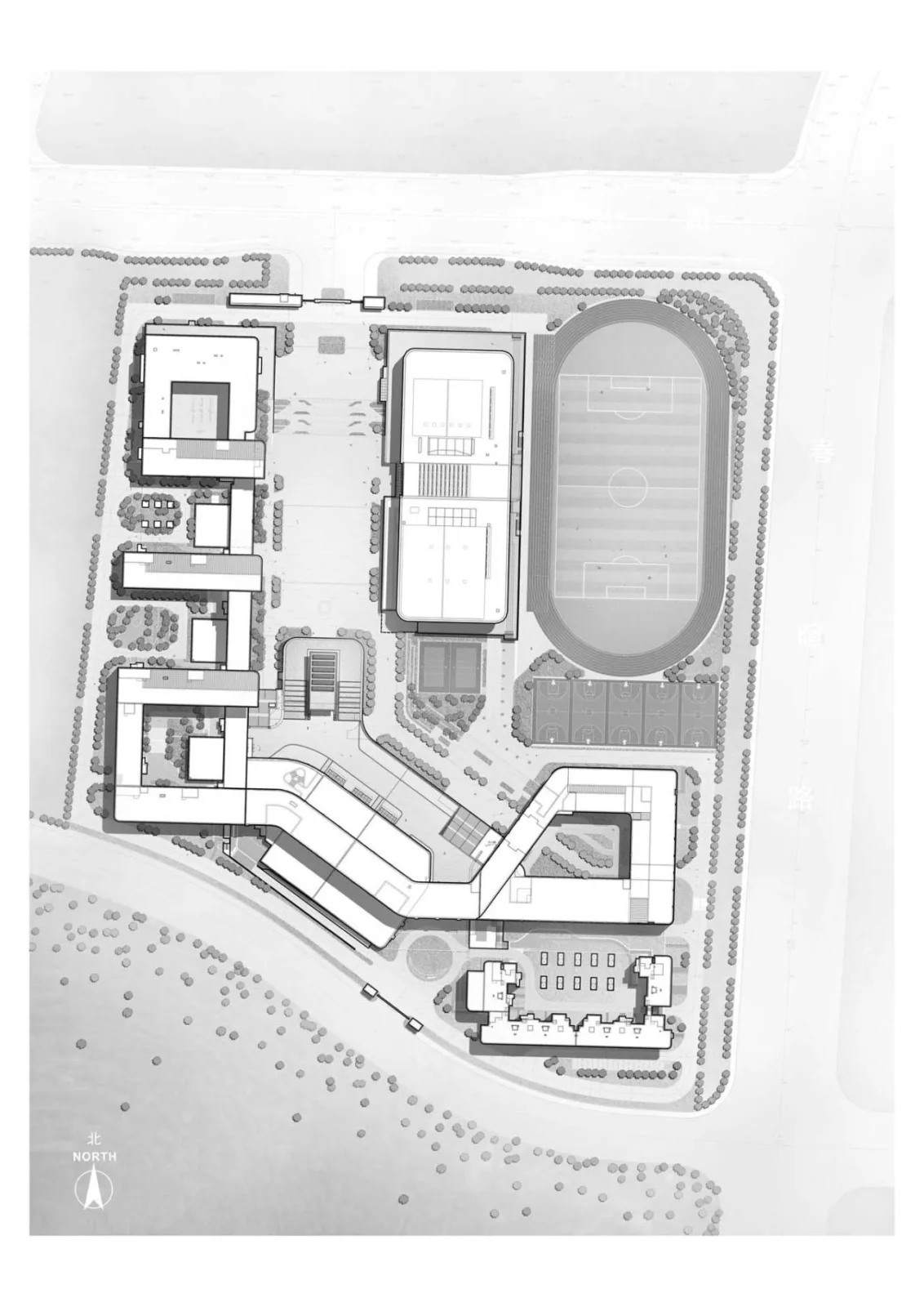 BIM Architecture | Jinan Licheng No.2 Middle School Caishi Campus/Tongyuan Design