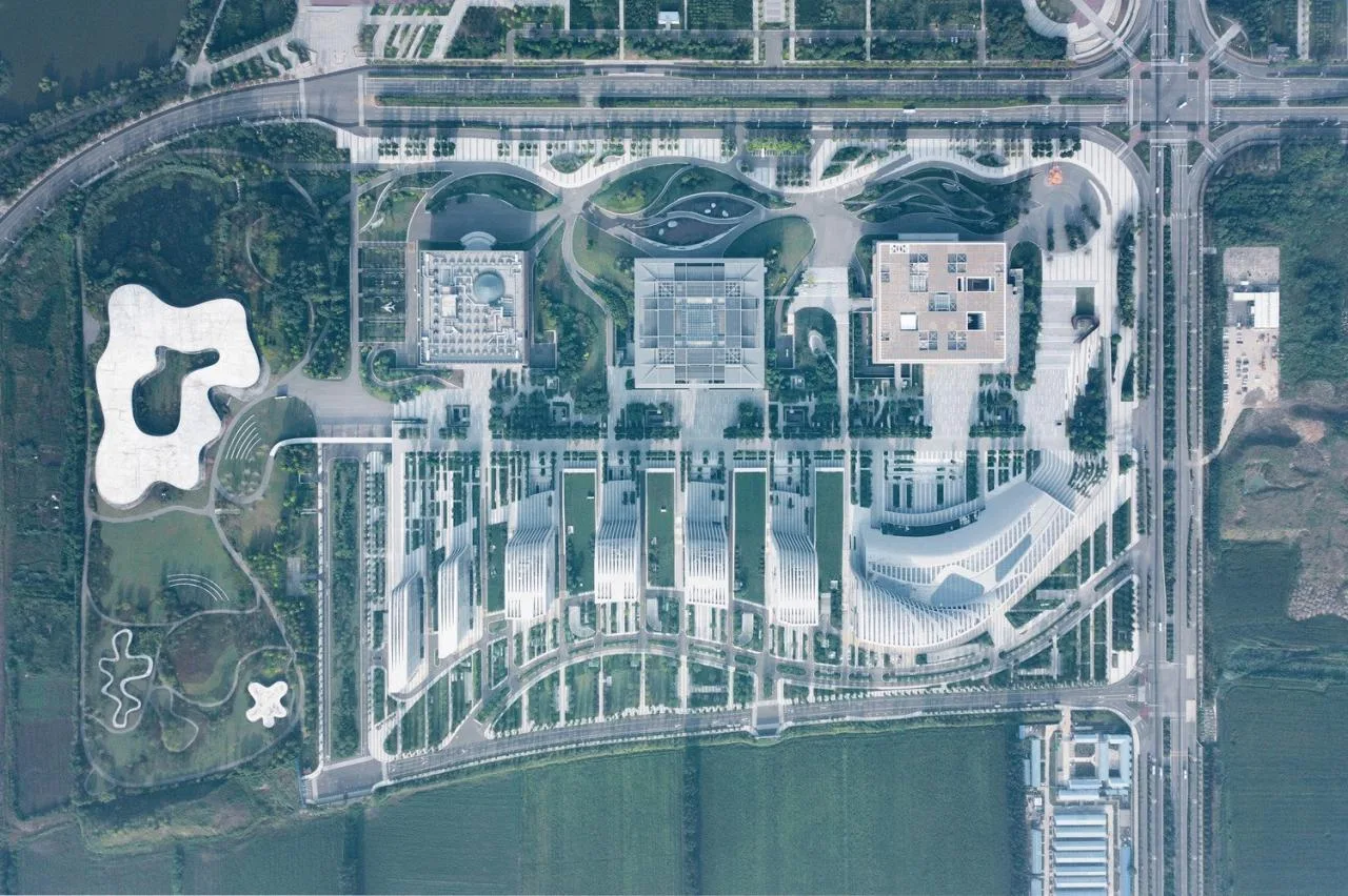 BIM Architecture | High Mountains and Flowing Waters, Inclusive Urban Culture New Business Card - Jining Cultural Center Phase III Cultural Industry Park/Laguarda. Low Architects (LLA)