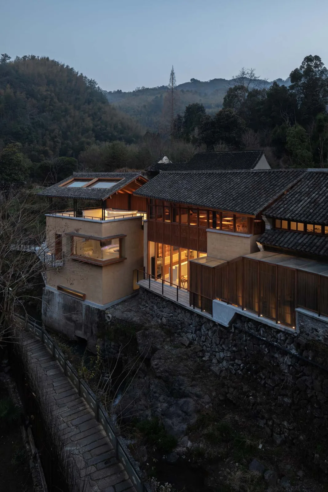 BIM Architecture | Xibian Restaurant for Fenghua Qixiakeng Power Station Renovation/Jianlin Architectural Design Firm