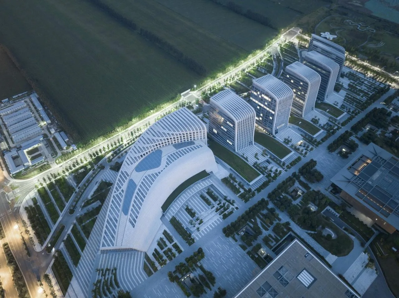 BIM Architecture | High Mountains and Flowing Waters, Inclusive Urban Culture New Business Card - Jining Cultural Center Phase III Cultural Industry Park/Laguarda. Low Architects (LLA)