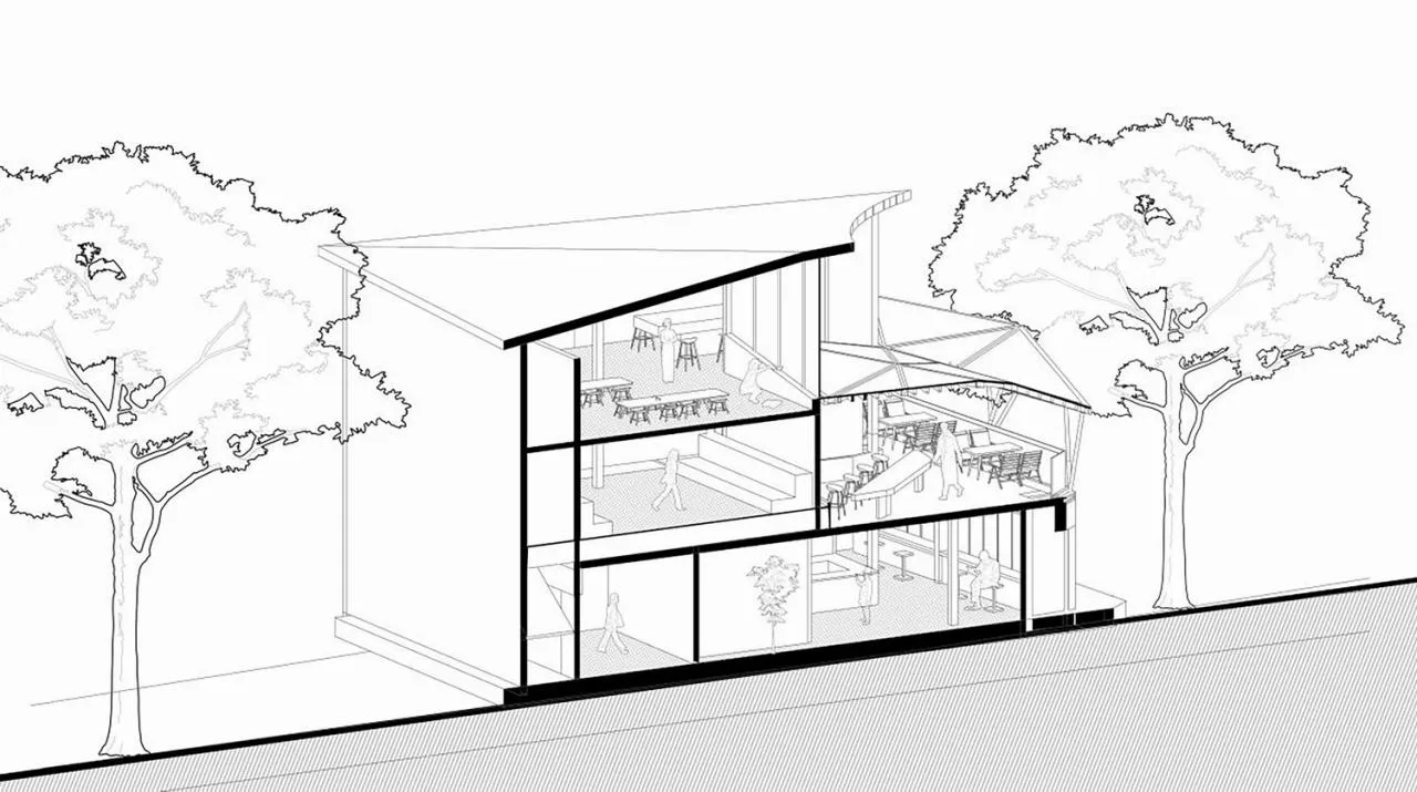 BIM Architecture | Half Island Cafe (Dongpingshan Renovation)/Xiamen University Architectural Design and Research Institute Co., Ltd. (AUAD)
