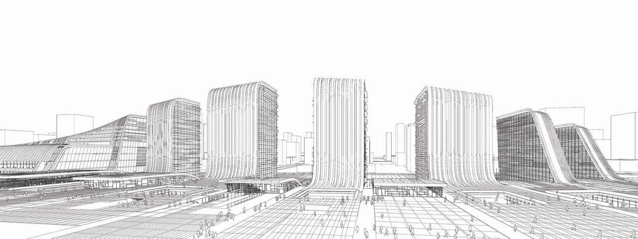 BIM Architecture | High Mountains and Flowing Waters, Inclusive Urban Culture New Business Card - Jining Cultural Center Phase III Cultural Industry Park/Laguarda. Low Architects (LLA)