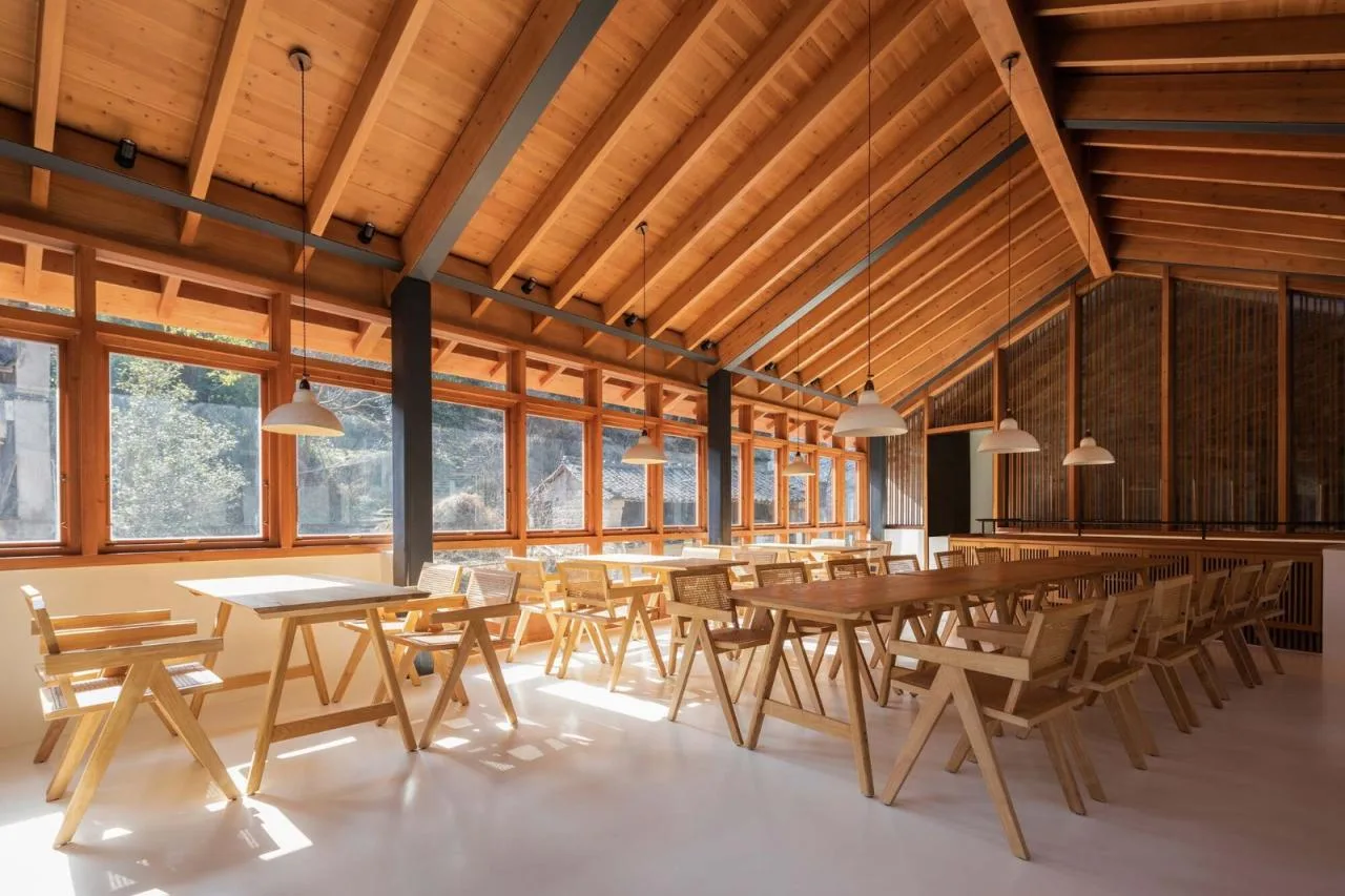 BIM Architecture | Xibian Restaurant for Fenghua Qixiakeng Power Station Renovation/Jianlin Architectural Design Firm