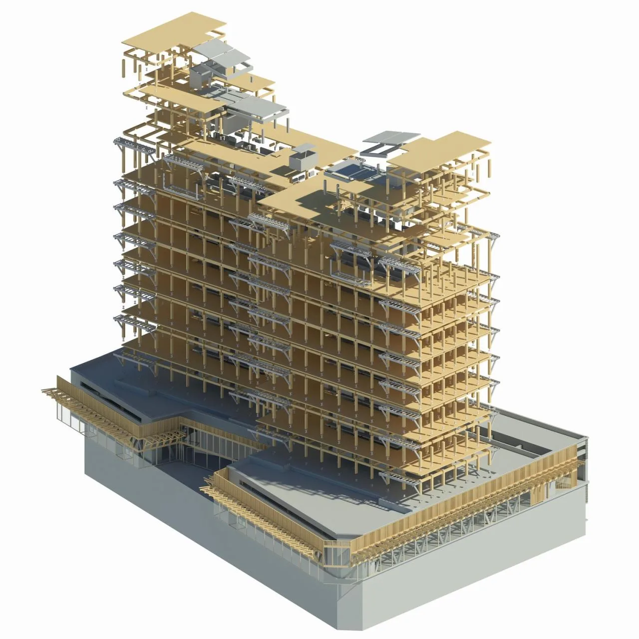 BIM Architecture | Latin America's first cross laminated timber high-rise building, Tamango Building/Juan Jos é Ugart G. and Gerardo Armanet