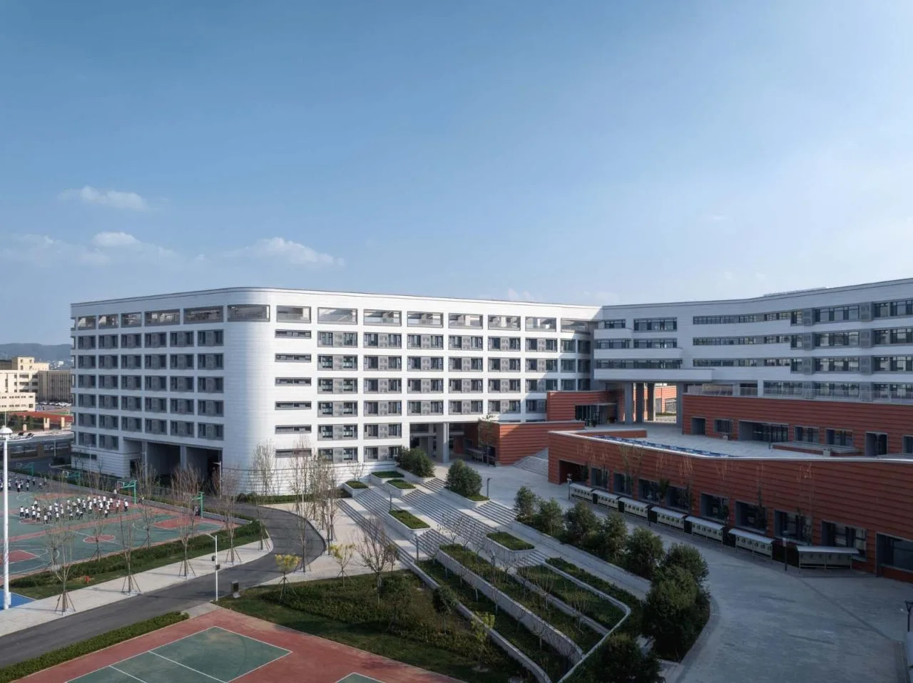 BIM Architecture | Jinan Licheng No.2 Middle School Caishi Campus/Tongyuan Design