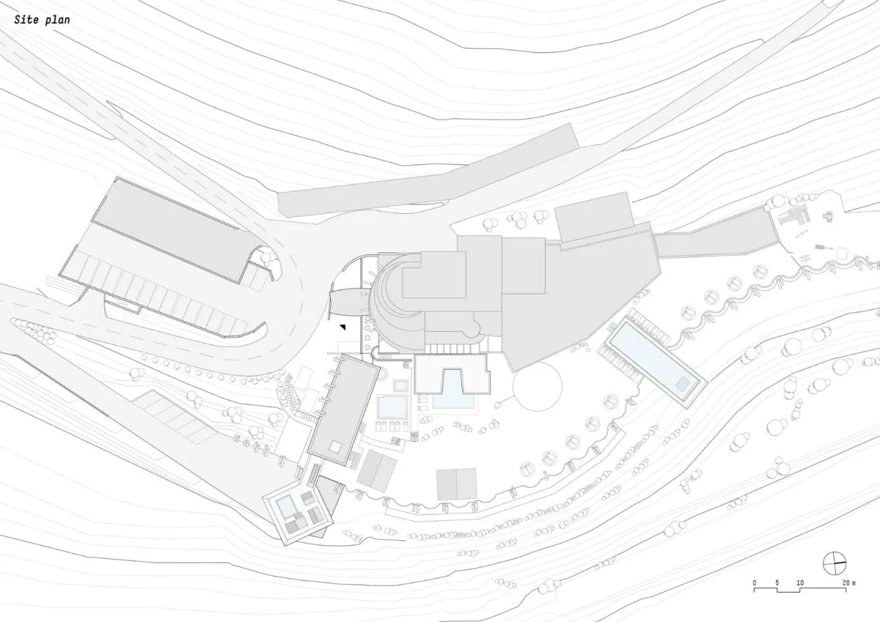 BIM Architecture | 'Inverted' Architecture, Hubertus Hotel Expansion/noa* - General Layout Plan