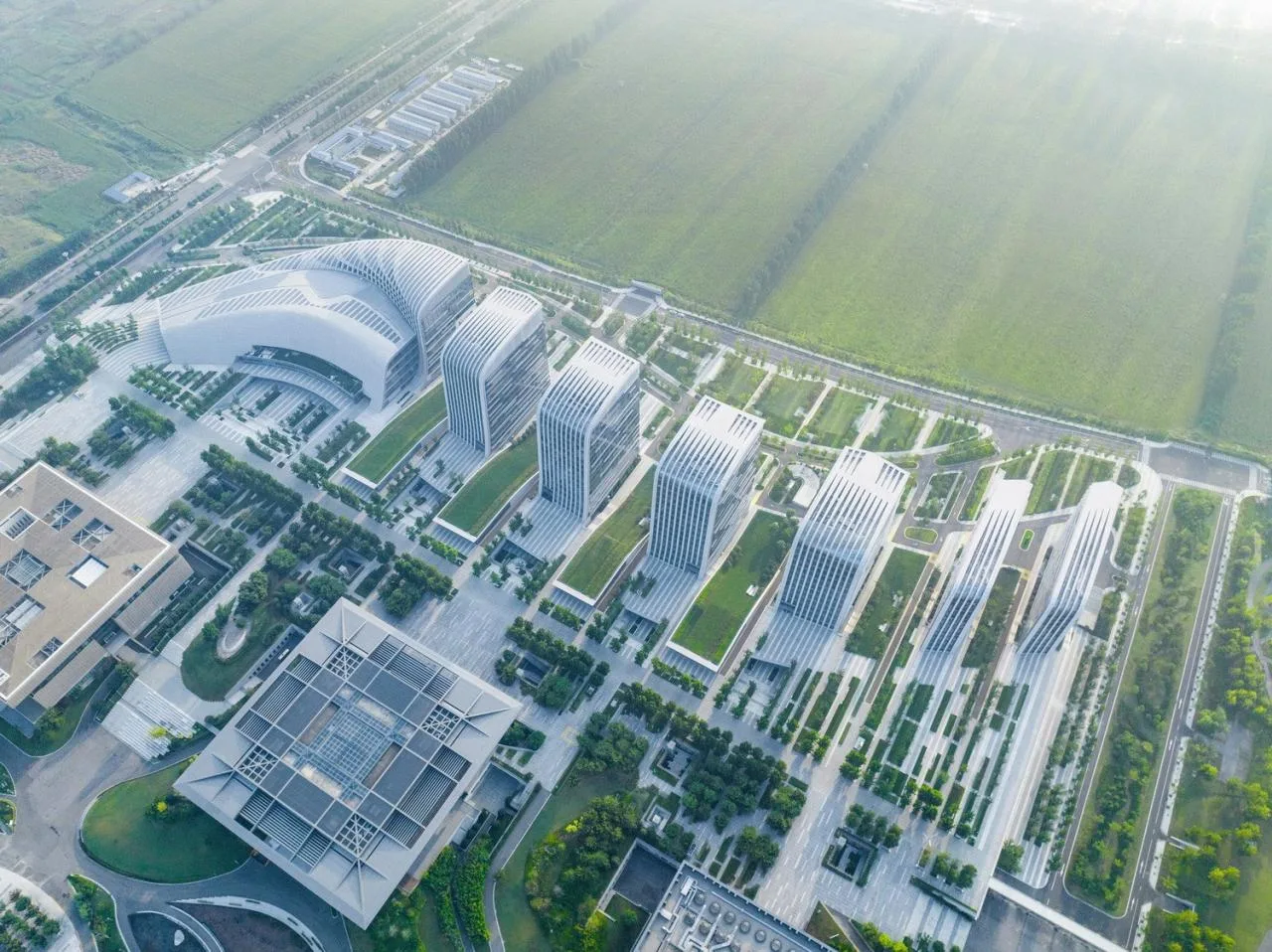 BIM Architecture | High Mountains and Flowing Waters, Inclusive Urban Culture New Business Card - Jining Cultural Center Phase III Cultural Industry Park/Laguarda. Low Architects (LLA)