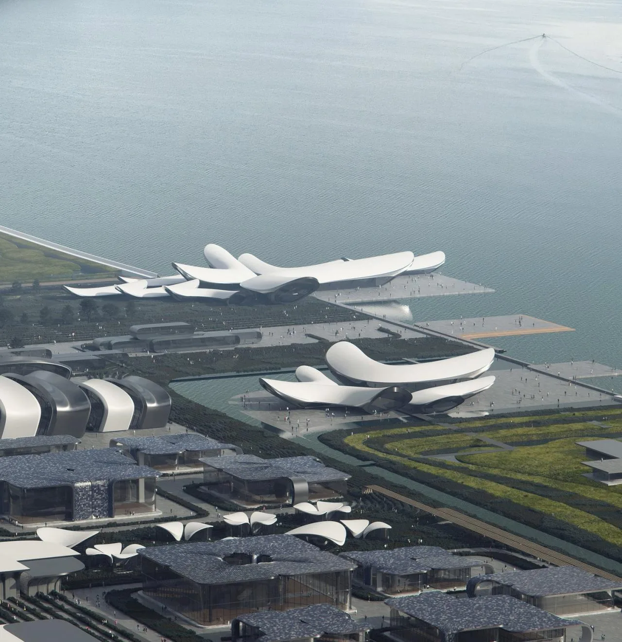BIM Architecture | Creating a Waste Free World Expo: Proposal for the Exhibition Hall of Ukraine's 2030 World Expo/Zaha Hadid Architects