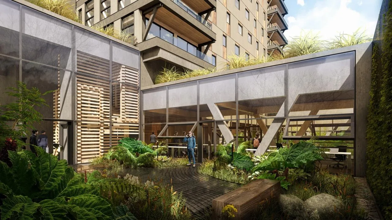 BIM Architecture | Latin America's first cross laminated timber high-rise building, Tamango Building/Juan Jos é Ugart G. and Gerardo Armanet