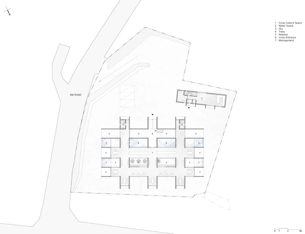 BIM Architecture | 'Cross Cultural Space', NONSPACE Cafe/ON Architecture INC