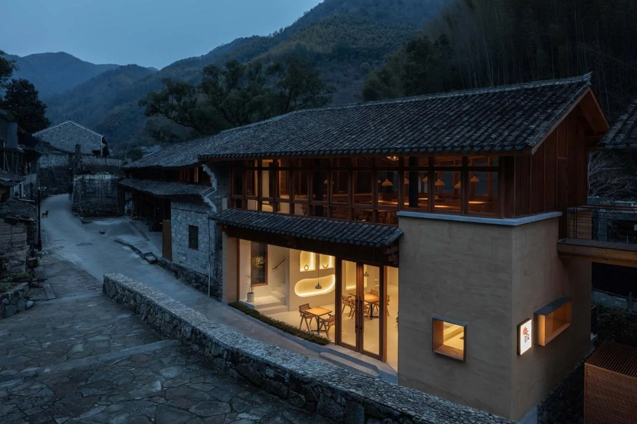 BIM Architecture | Xibian Restaurant for Fenghua Qixiakeng Power Station Renovation/Jianlin Architectural Design Firm