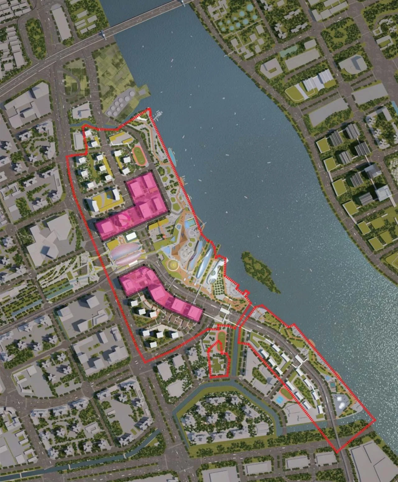 BIM Architecture | Guangzhou Shipyard Urban Design International Competition Proposal Debuts/SPARK
