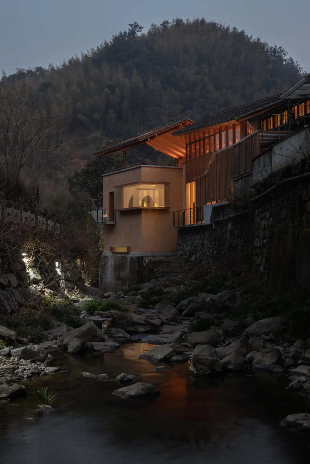 BIM Architecture | Xibian Restaurant for Fenghua Qixiakeng Power Station Renovation/Jianlin Architectural Design Firm