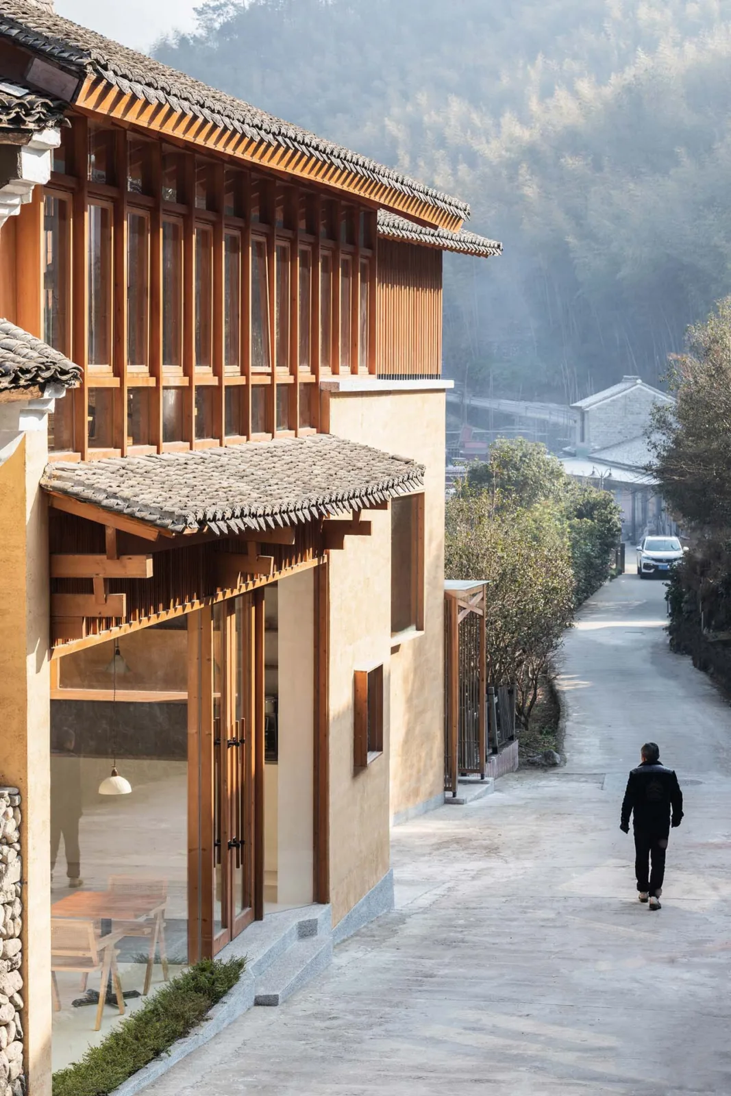 BIM Architecture | Xibian Restaurant for Fenghua Qixiakeng Power Station Renovation/Jianlin Architectural Design Firm
