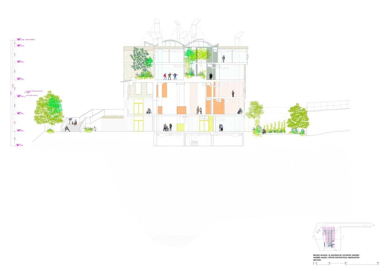 BIM Architecture | Marketized Campus, Reggio Emilia School/Andrés Jaque+Office for Political Innovation