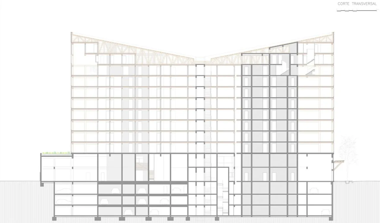 BIM Architecture | Latin America's first cross laminated timber high-rise building, Tamango Building/Juan Jos é Ugart G. and Gerardo Armanet