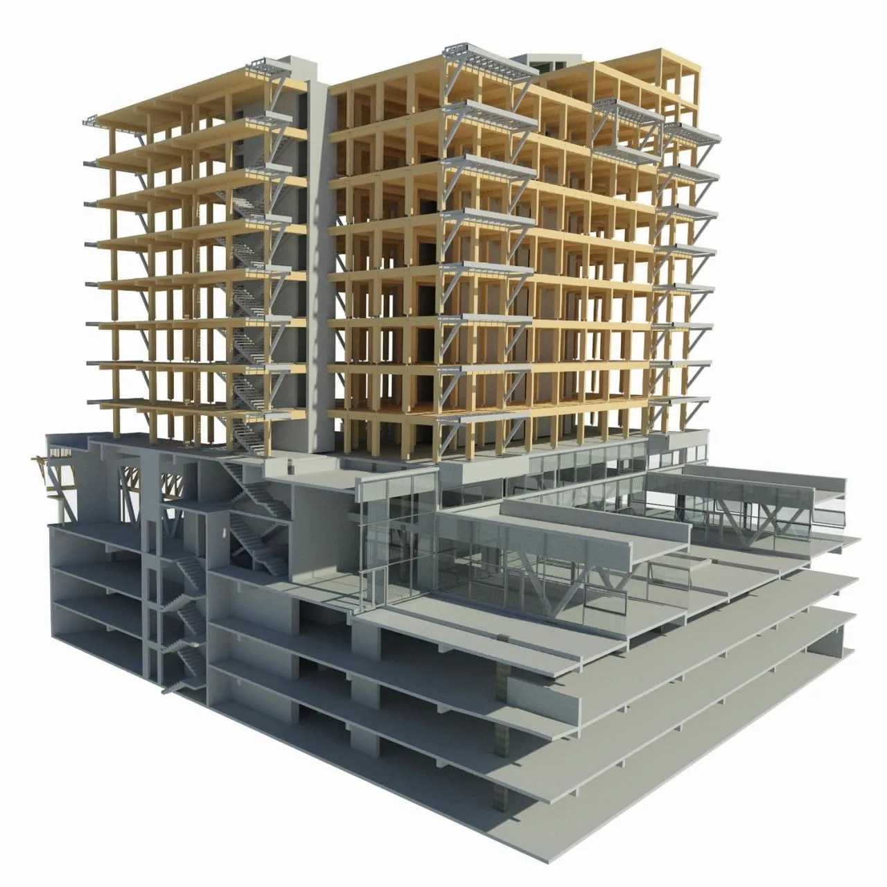 BIM Architecture | Latin America's first cross laminated timber high-rise building, Tamango Building/Juan Jos é Ugart G. and Gerardo Armanet