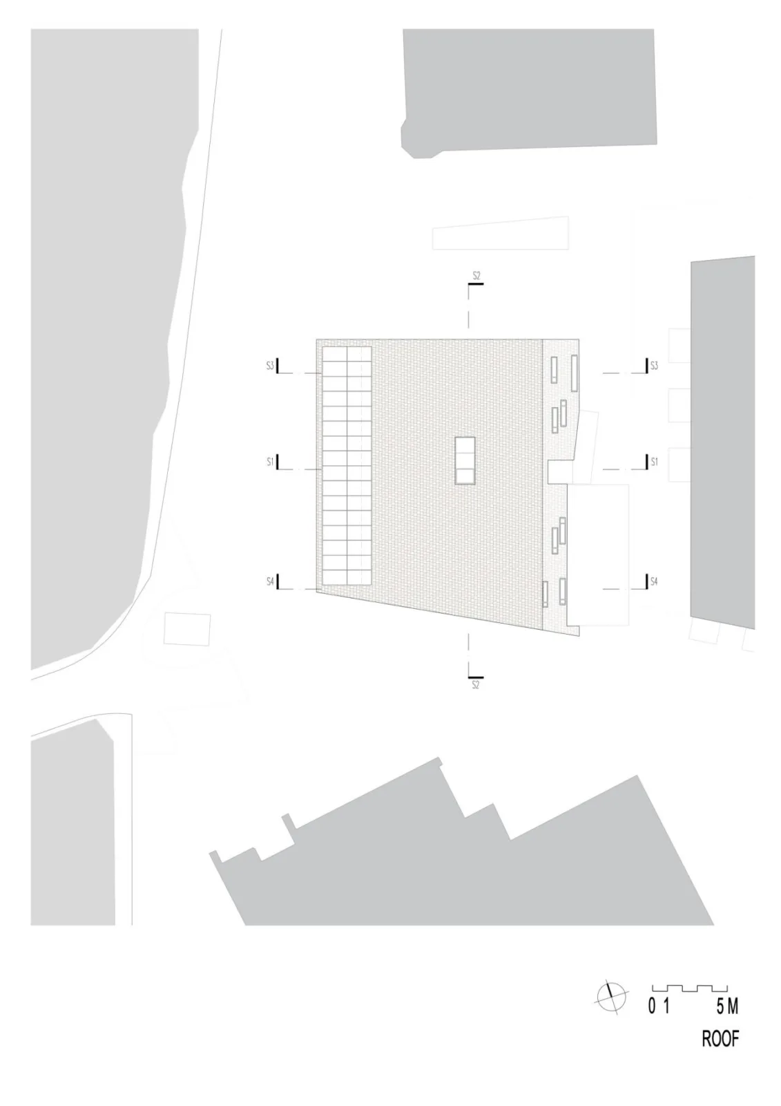 BIM Architecture | Ötztal Tourist Center/Obermoser+Partner Architekten - Roof plan
