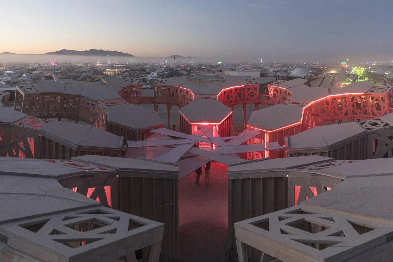 BIM Architecture | Fire Man Festival 'Release/Purification' fractal gallery/MAMOU-MANI