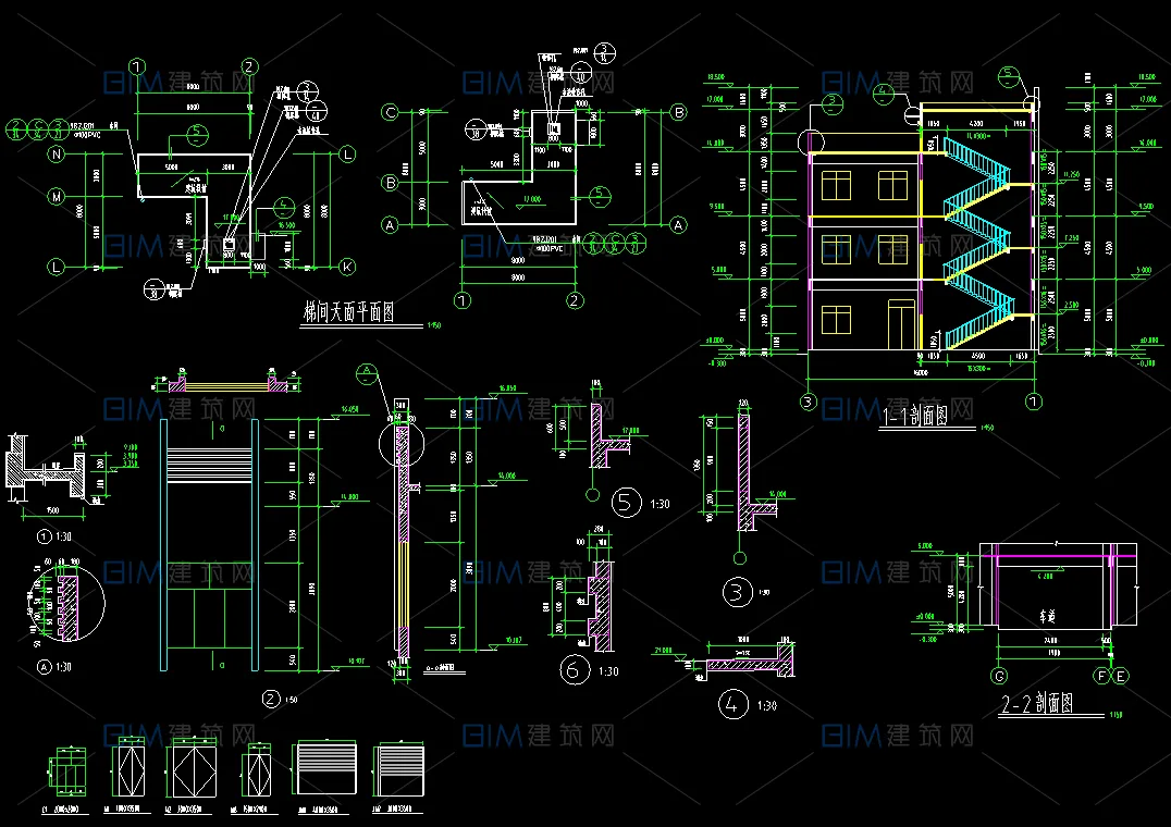 68 sets of CAD architectural structure construction drawings and DWG drawings for small and medium-sized factories in industrial projects