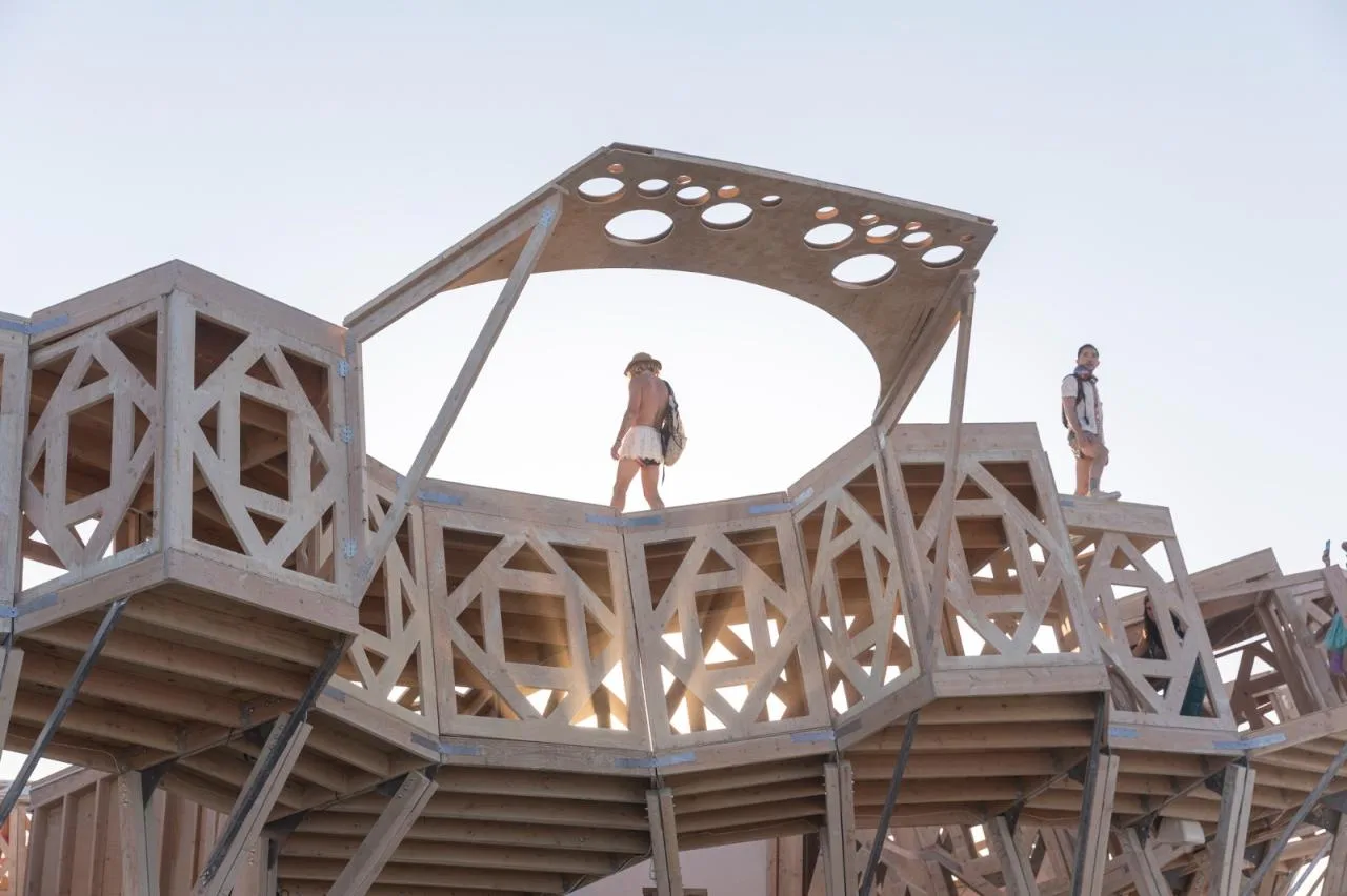 BIM Architecture | Fire Man Festival 'Release/Purification' fractal gallery/MAMOU-MANI