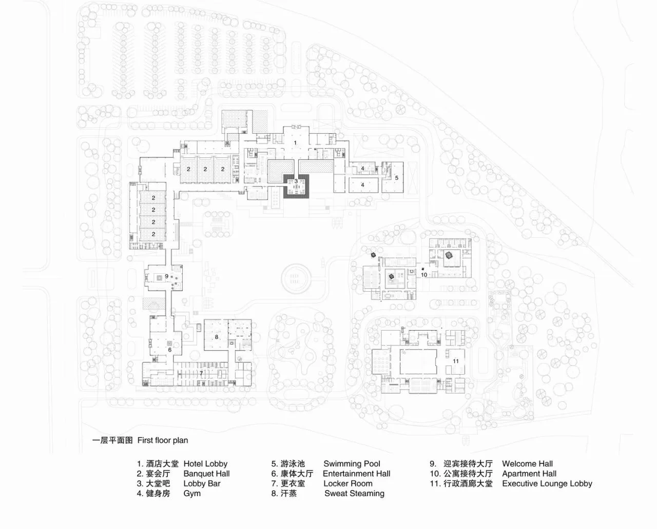 BIM Architecture | Wetland Floating Island · Qinhu Hotel/Jianhe Architecture