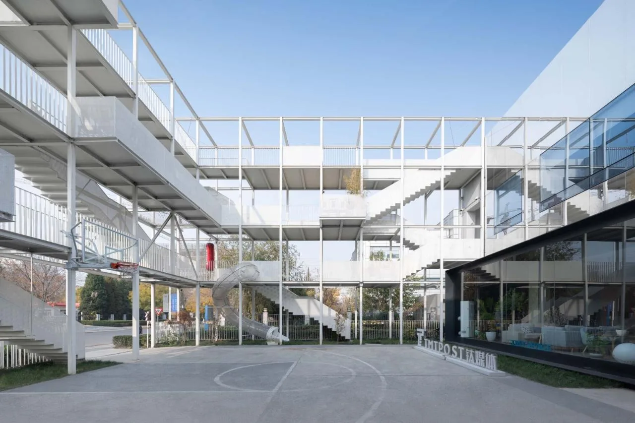 BIM Architecture | Titanium Media 'Folding Park', Renovation/Approach Design of the Former Site of Beijing Tuanhe Police Station