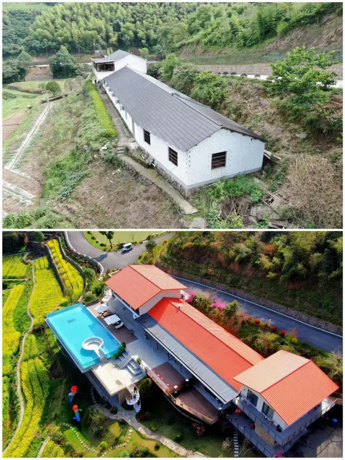 BIM Architecture | Valley Villa in the Stretching Mountains: Yaojia Yangxin Villa/Shanghai Yaoshun Architectural Design Co., Ltd