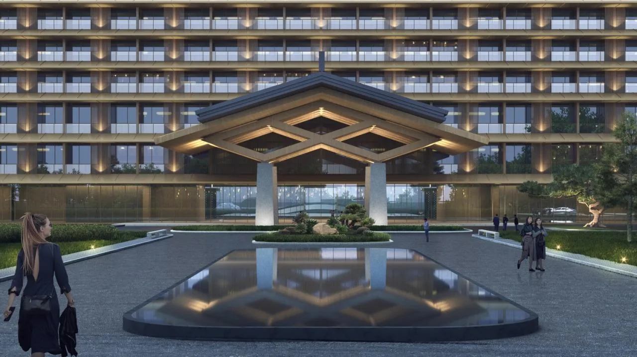 BIM Architecture | Wetland Floating Island · Qinhu Hotel/Jianhe Architecture