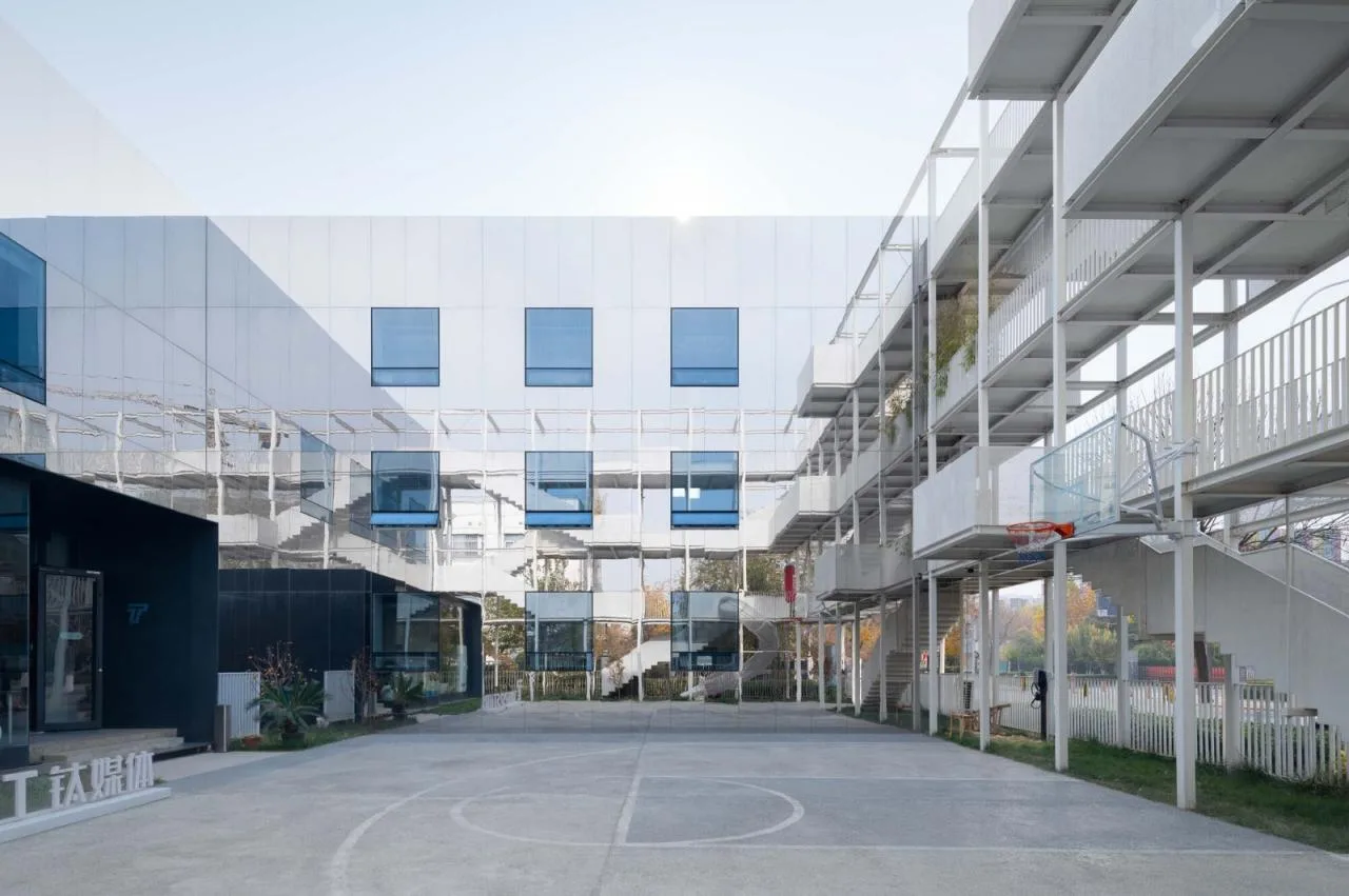 BIM Architecture | Titanium Media 'Folding Park', Renovation/Approach Design of the Former Site of Beijing Tuanhe Police Station
